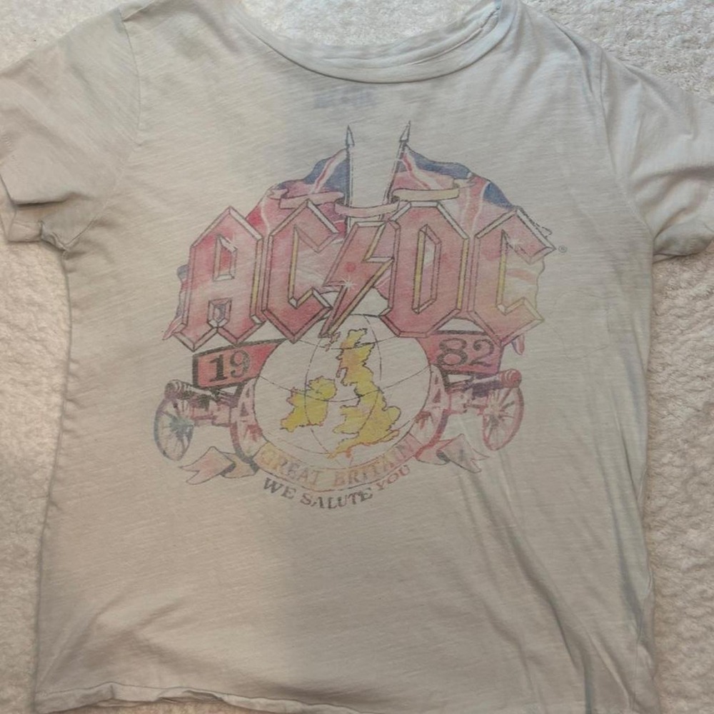 Lucky Brandy ac/dc graphic tee